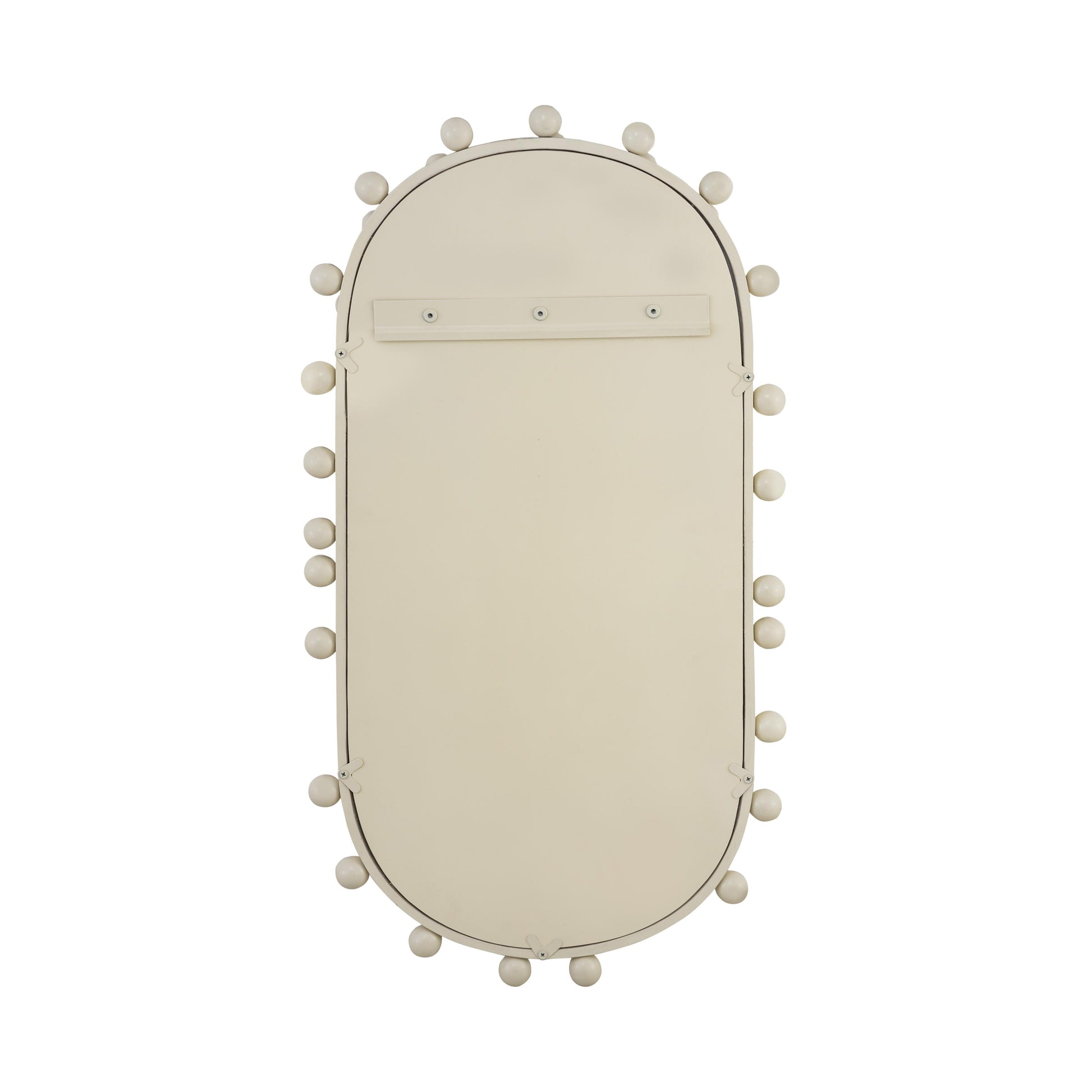 Bubbles Ivory Oval Wall Mirror 17 X31 5 22 6 X42 by TOV C18414
