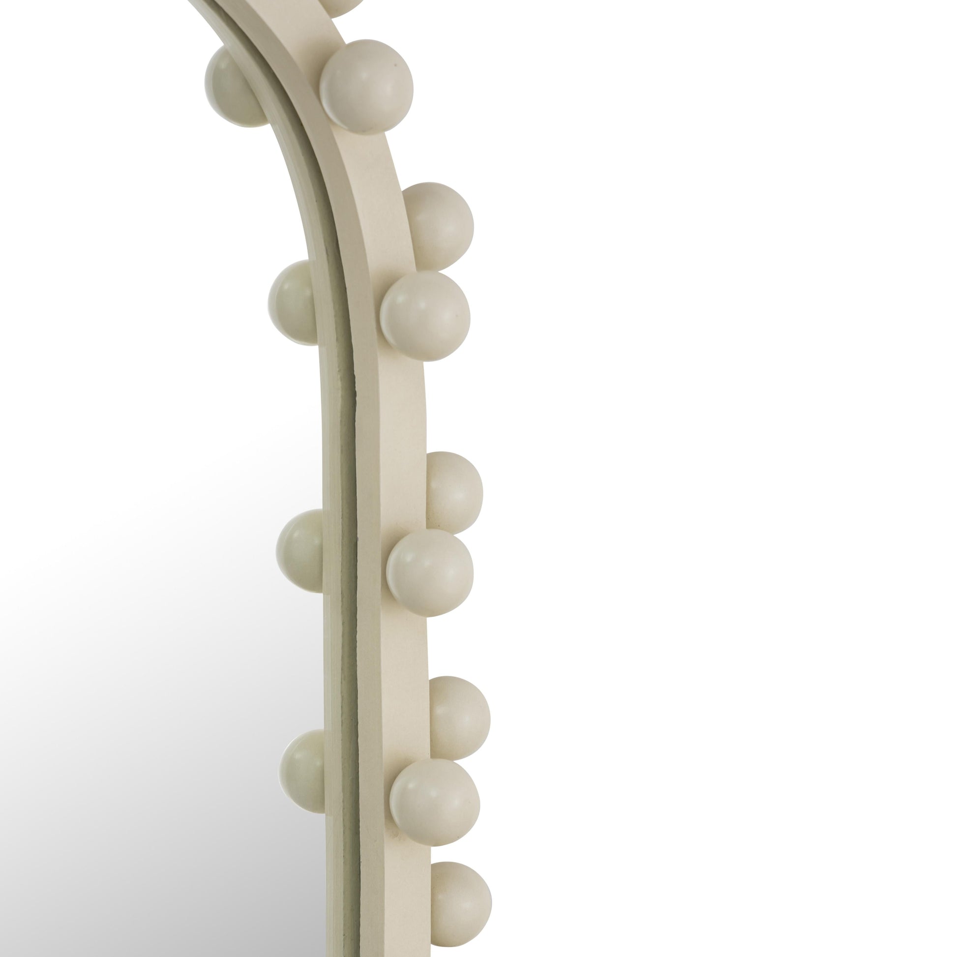 Bubbles Ivory Oval Wall Mirror 17 X31 5 22 6 X42 by TOV C18414