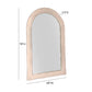 Kaia 48 X79 Cream Textured Floor Mirror by TOV C18494