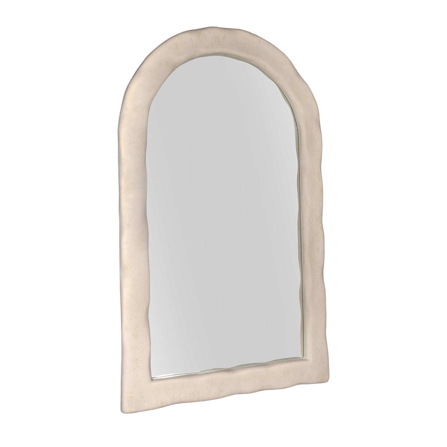 Kaia 48 X79 Cream Textured Floor Mirror by TOV C18494