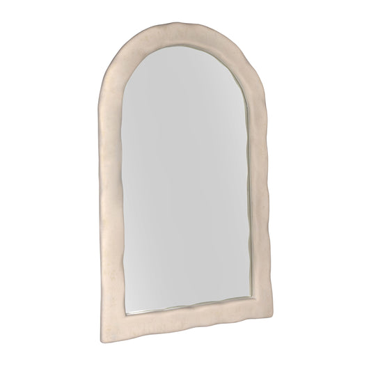 Kaia 48 X79 Cream Textured Floor Mirror by TOV C18494