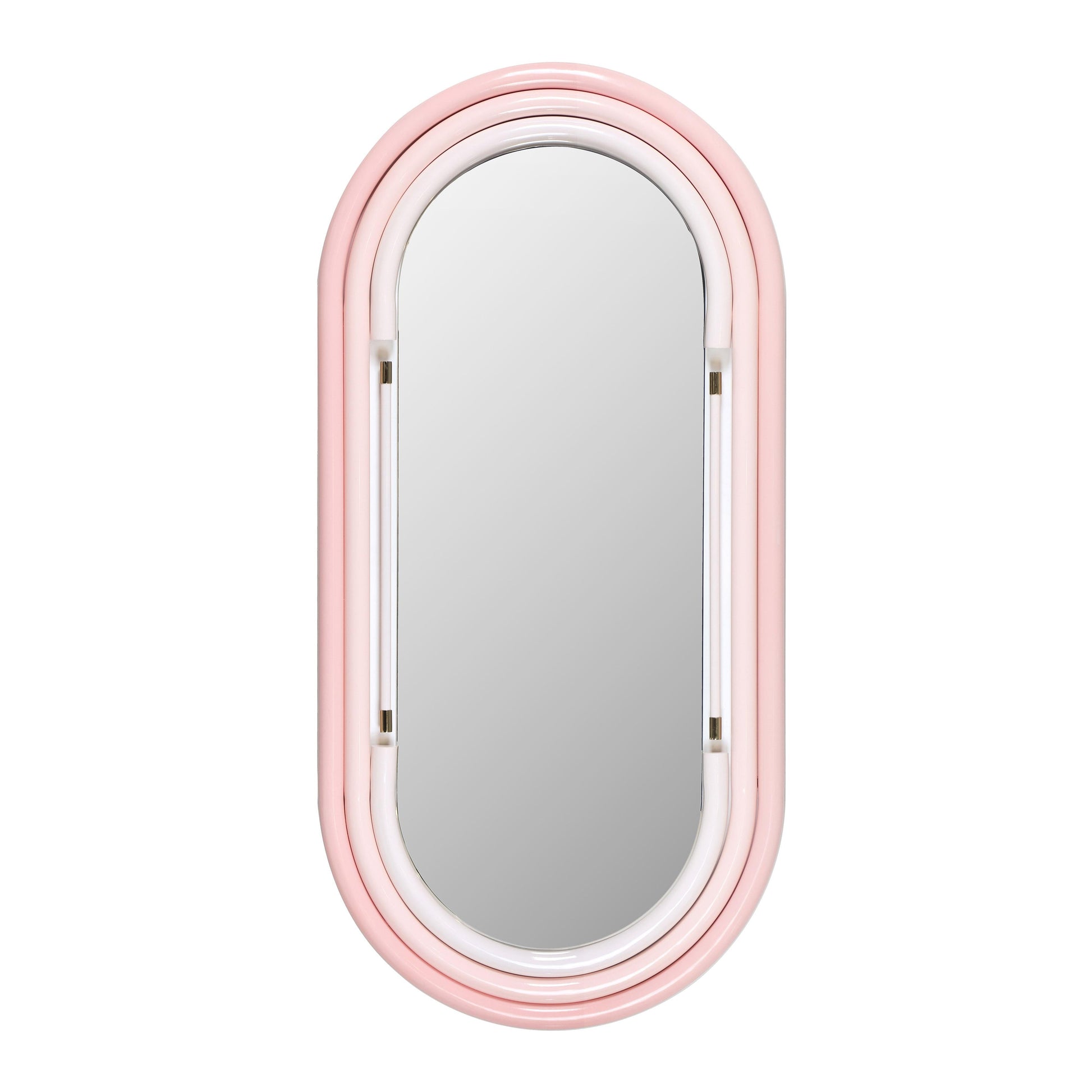 Neon Oval Wall Mirror 26 X50 28 X58 by TOV C18582