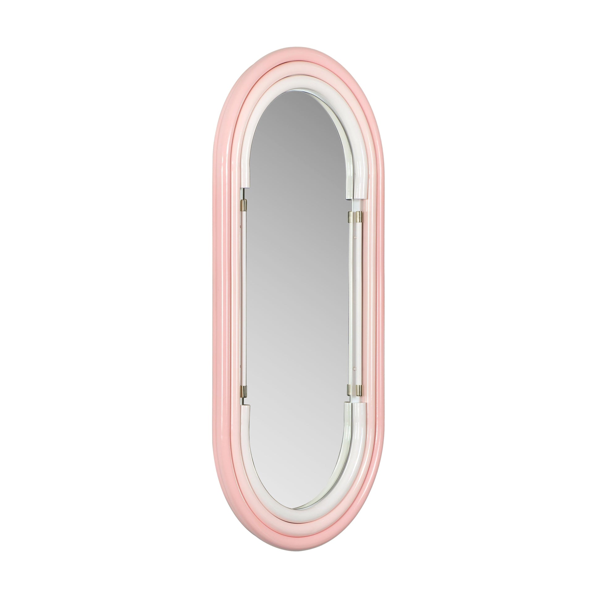 Neon Oval Wall Mirror 26 X50 28 X58 by TOV C18582