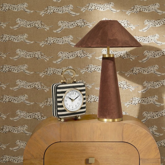 Mona Black Striped Contract-Grade Standing Accent Clock by TOV Furniture – photo 2 of 9