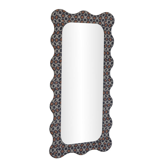 Charlene 39" x 75" Squiggle Wall Mirror - Biologic Print by TOV Furniture – photo 1 of 5