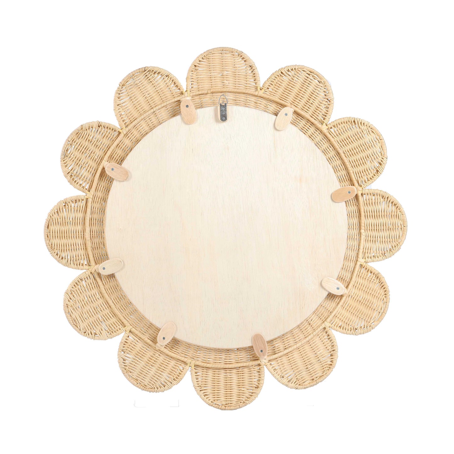 Coralie 33 4 Rattan Round Wall Mirror by TOV C21038