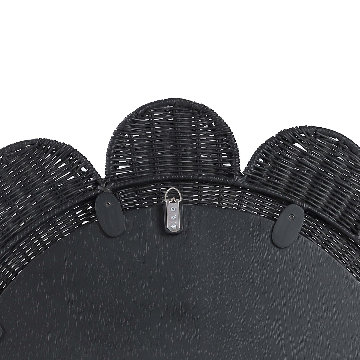 Coralie 33 4 Rattan Round Wall Mirror by TOV C21038