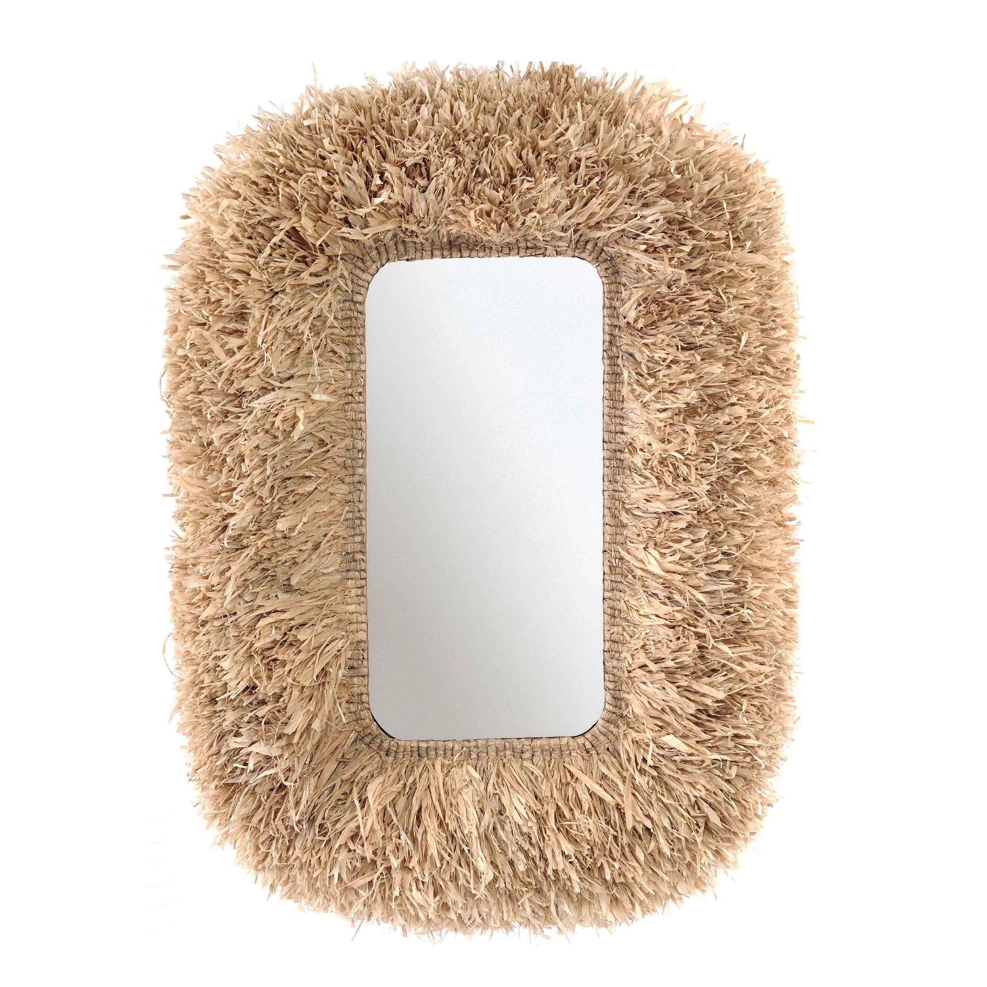 Palm 29 6 X43 4 Natural Sisal Rectangular Wall Mirror by TOV C21045