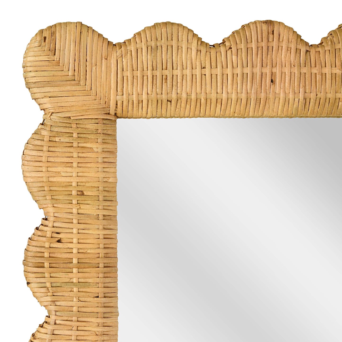 Bama 29 1 X 75 Long Natural Rattan Wall Mirror by TOV C21048