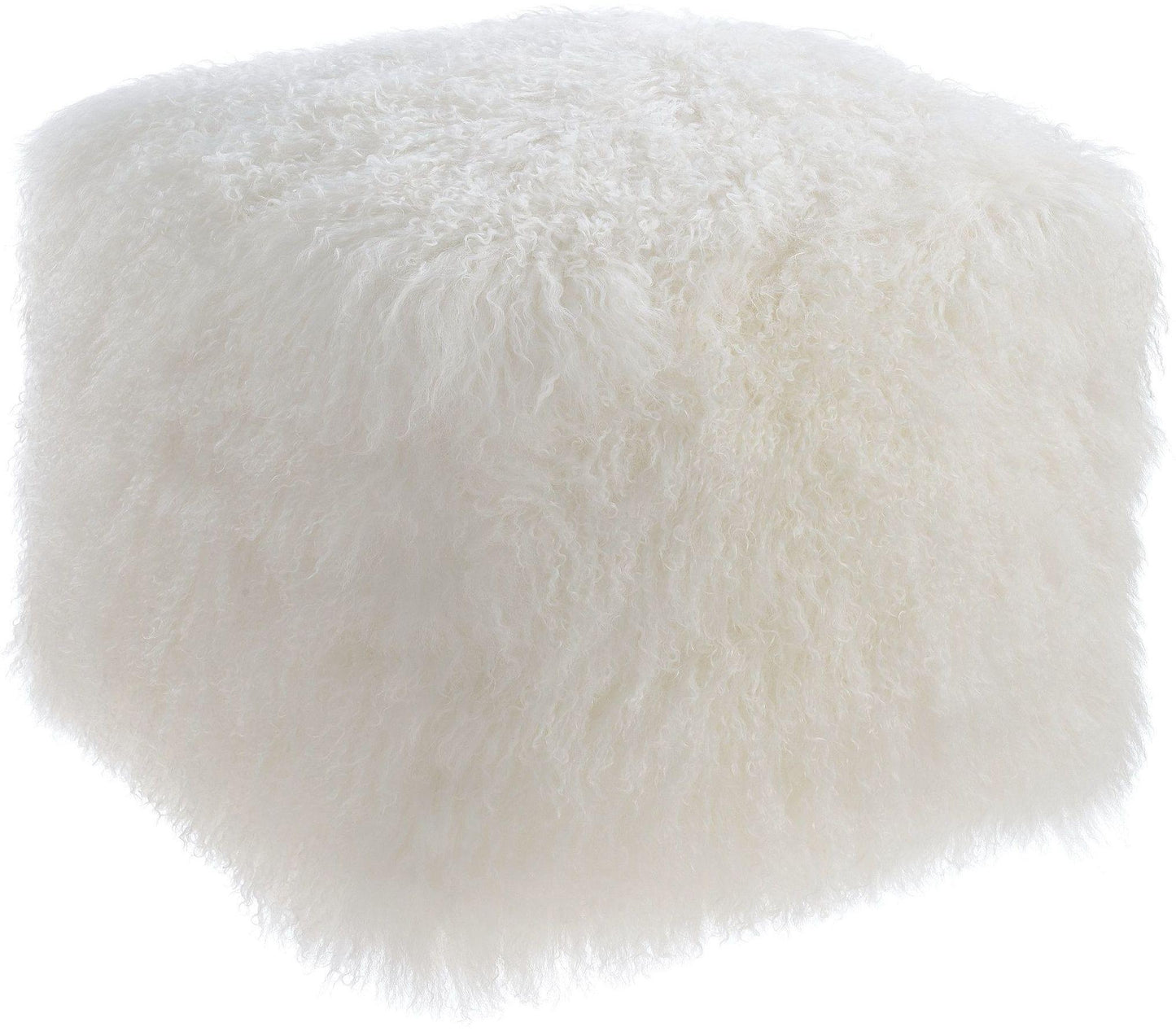 Tibetan Sheep Pouf by TOV C5713