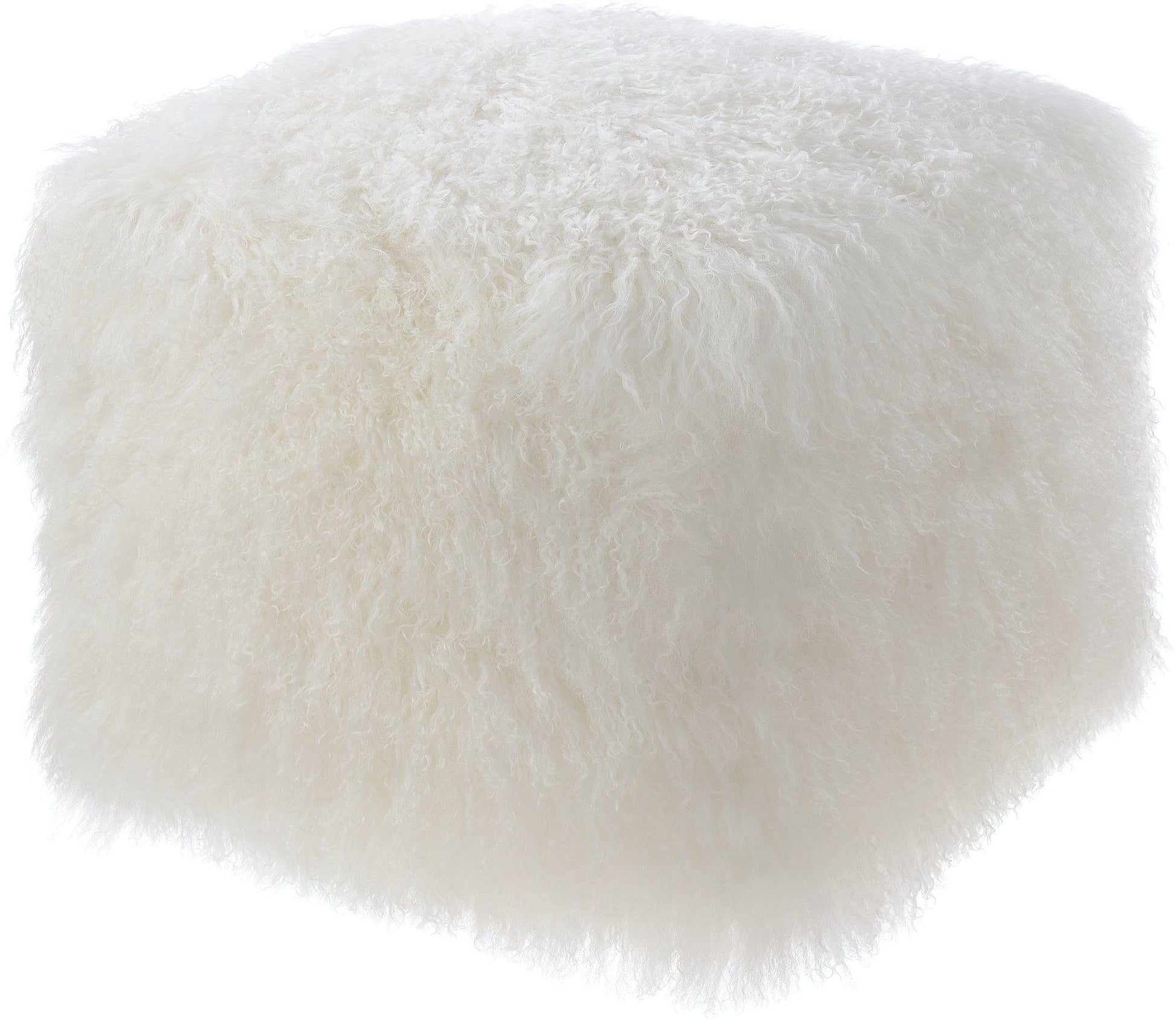 Tibetan Sheep Pouf by TOV C5713