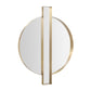 Carri 30 X39 Gold Round Wall Mirror by TOV C68606