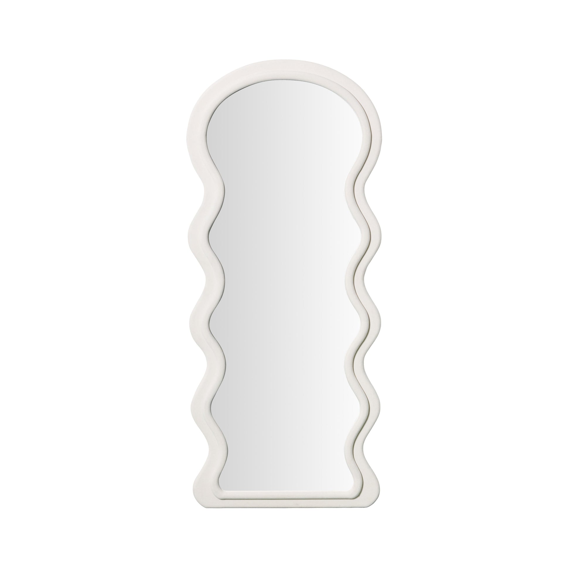 Rhodes 70 Velvet Floor Mirror by TOV C68955