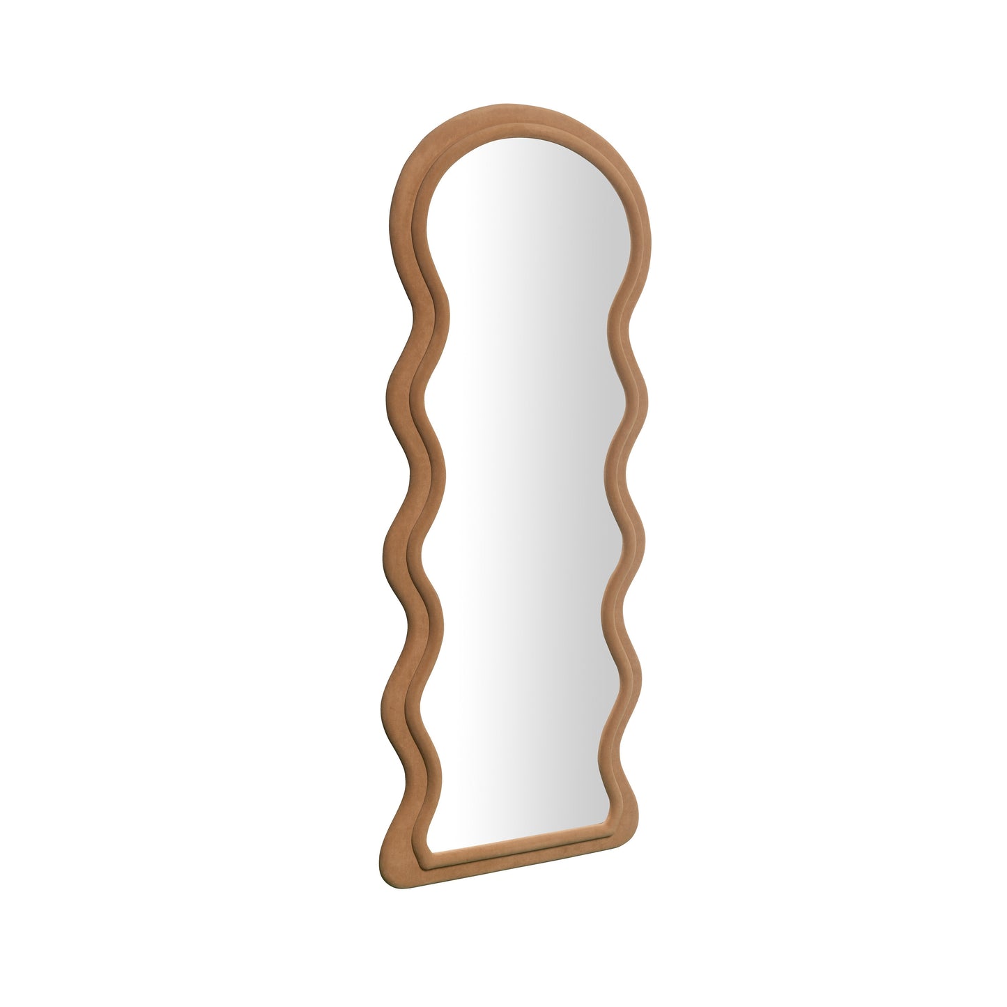 Rhodes 70 Velvet Floor Mirror by TOV C68954