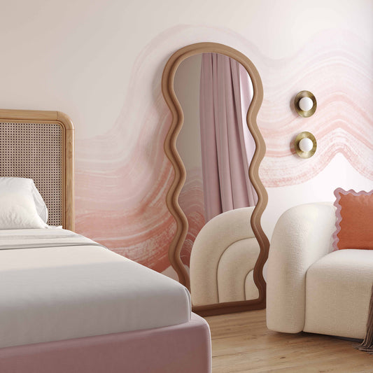Rhodes 70" Floor Mirror in Neutral Floral by TOV Furniture – photo 6 of 6