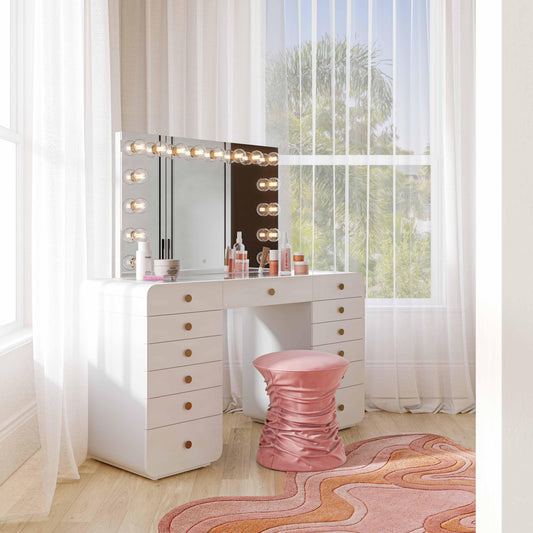 Lola 40.9" Jumbo Vanity Mirror by TOV Furniture – photo 2 of 8