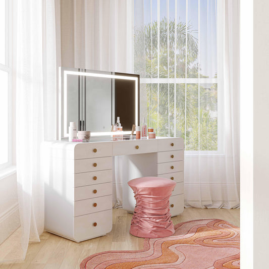 Lola 40.9" Jumbo LED Panel Vanity Mirror by TOV Furniture – photo 2 of 9