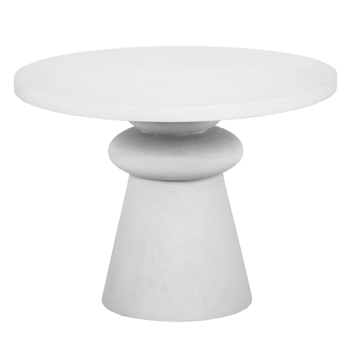 Lupita 42" White Round Dinette Table by TOV Furniture – photo 2 of 6