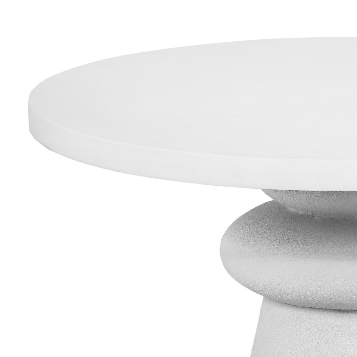 Lupita 42" White Round Dinette Table by TOV Furniture – photo 3 of 6
