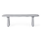 Athen 95 Grey Faux Stone Indoor Outdoor Rectangular Dining Table by TOV D18506