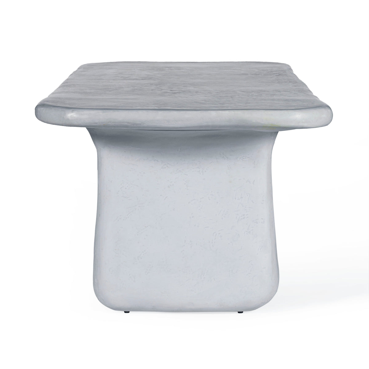 Athen 95" Grey Faux Stone Indoor/Outdoor Rectangular Dining Table by TOV Furniture – photo 4 of 9