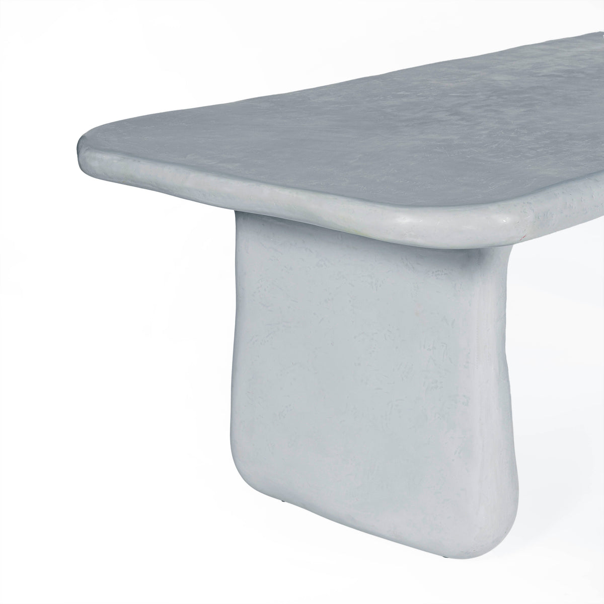 Athen 95" Grey Faux Stone Indoor/Outdoor Rectangular Dining Table by TOV Furniture – photo 5 of 9