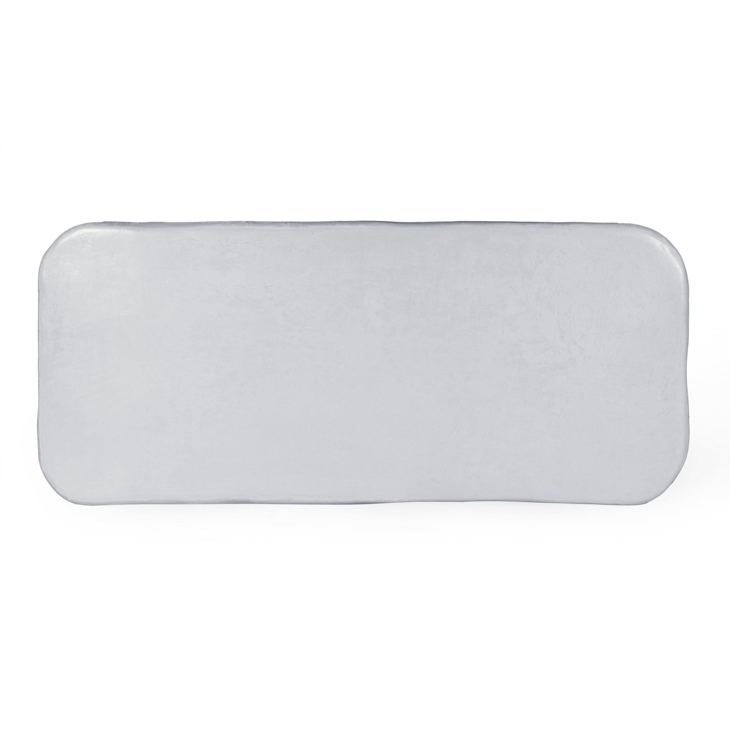 Athen 95 Grey Faux Stone Indoor Outdoor Rectangular Dining Table by TOV D18506