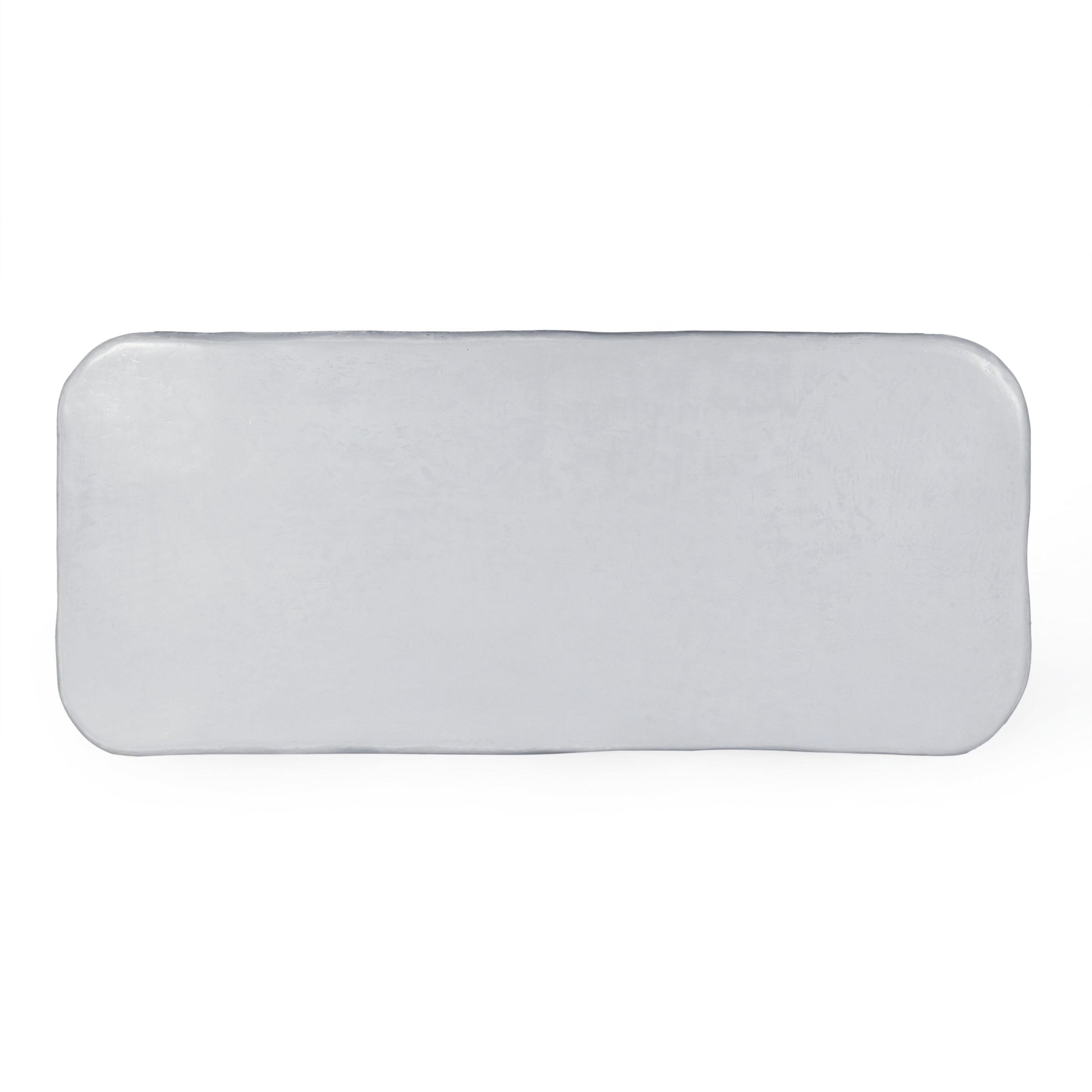 Athen 95 Grey Faux Stone Indoor Outdoor Rectangular Dining Table by TOV D18506