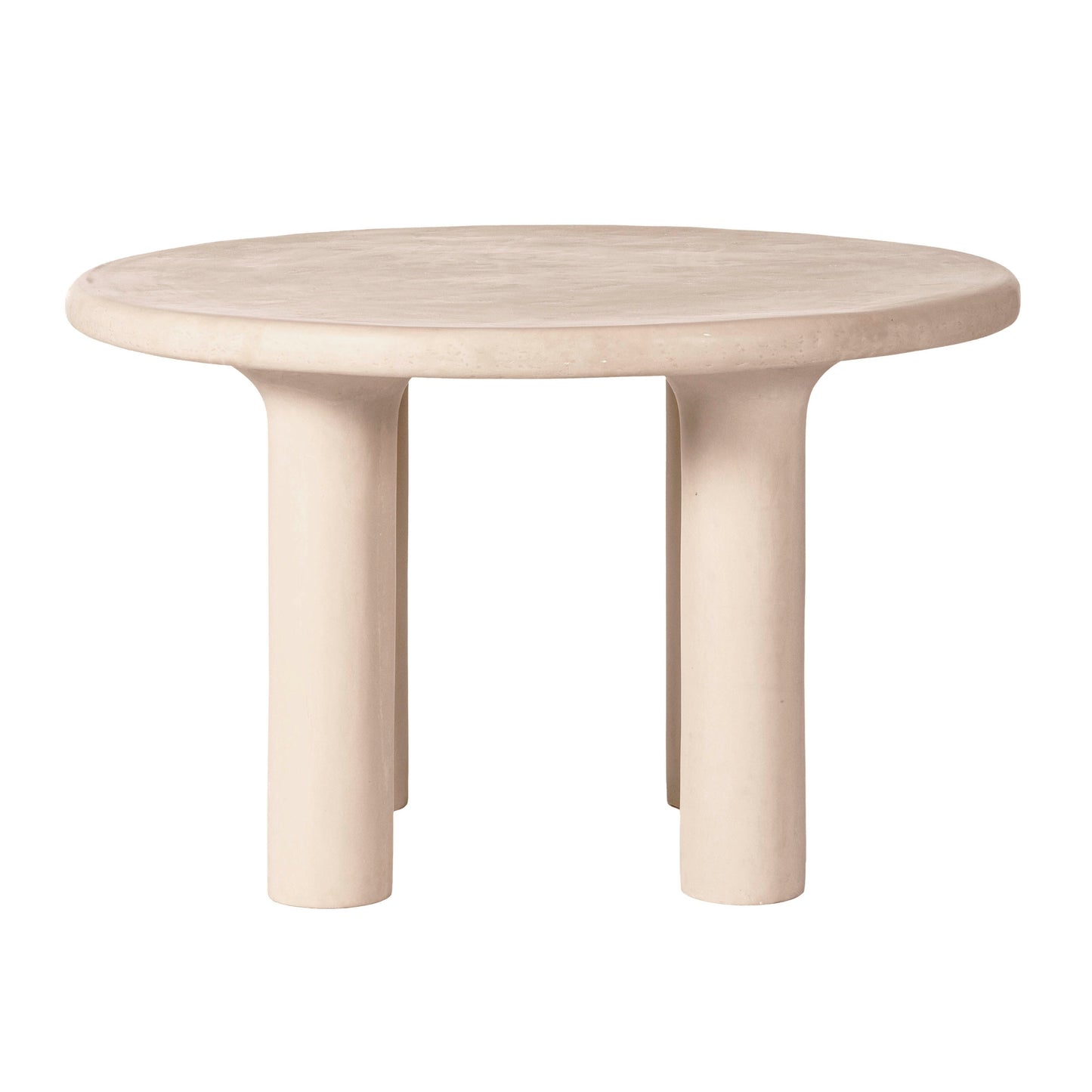 Barbara 47" Cream Textured Indoor/Outdoor Round Dining Table Cream by Tov Furniture