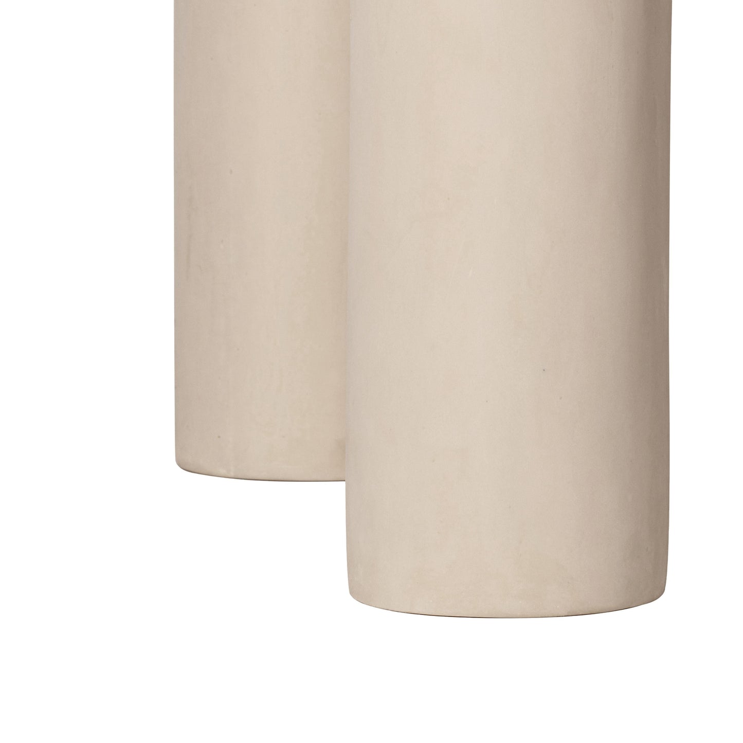 Barbara 47" Cream Textured Indoor/Outdoor Round Dining Table Cream by Tov Furniture