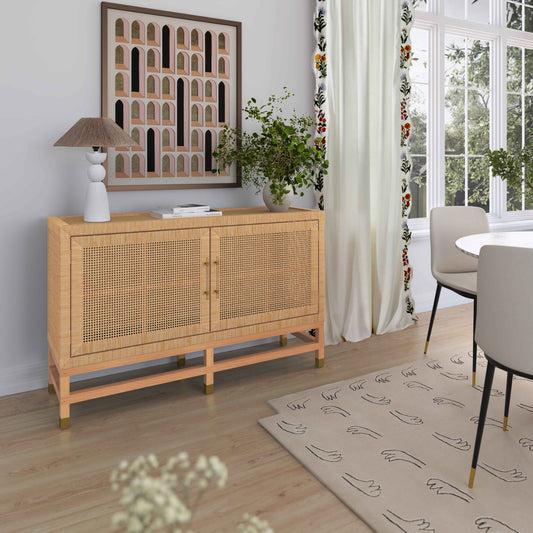 Amara Natural Woven Rattan Buffet by TOV Furniture – photo 2 of 7