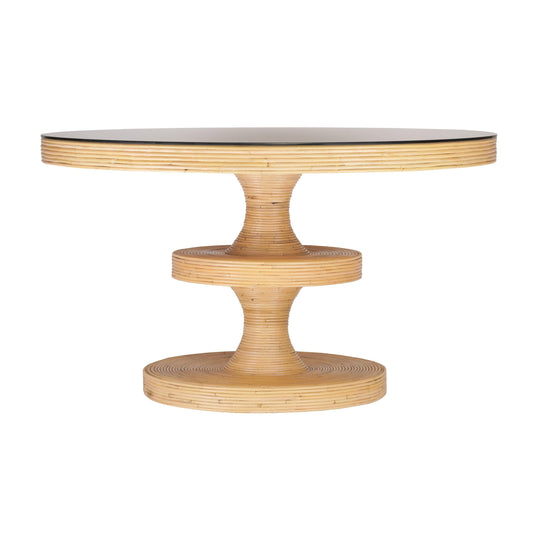 Apollonia 51 Natural Rattan Round Dining Table by TOV D21021