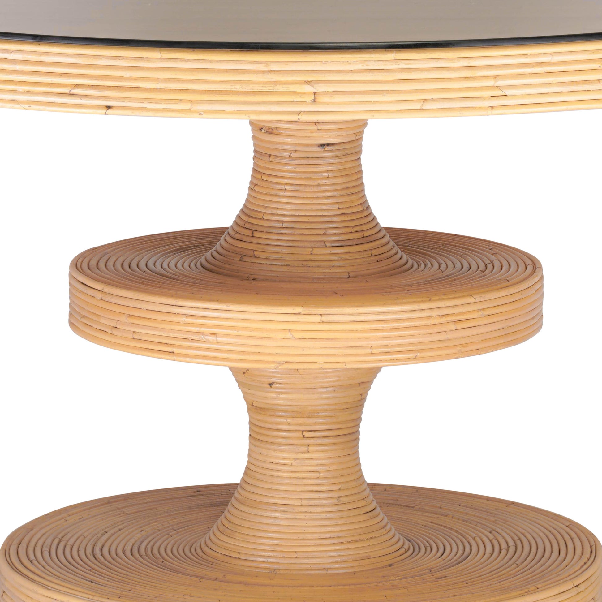 Apollonia 51 Natural Rattan Round Dining Table by TOV D21021