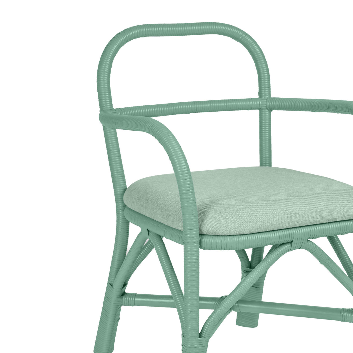 Ginny Green Rattan Dining Chair by TOV Furniture – photo 5 of 7