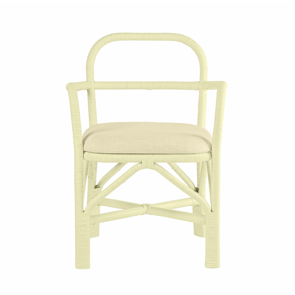 Ginny Cream Rattan Dining Chair by TOV Furniture – photo 3 of 8