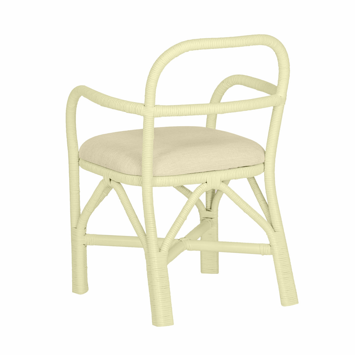 Ginny Cream Rattan Dining Chair by TOV Furniture – photo 4 of 8