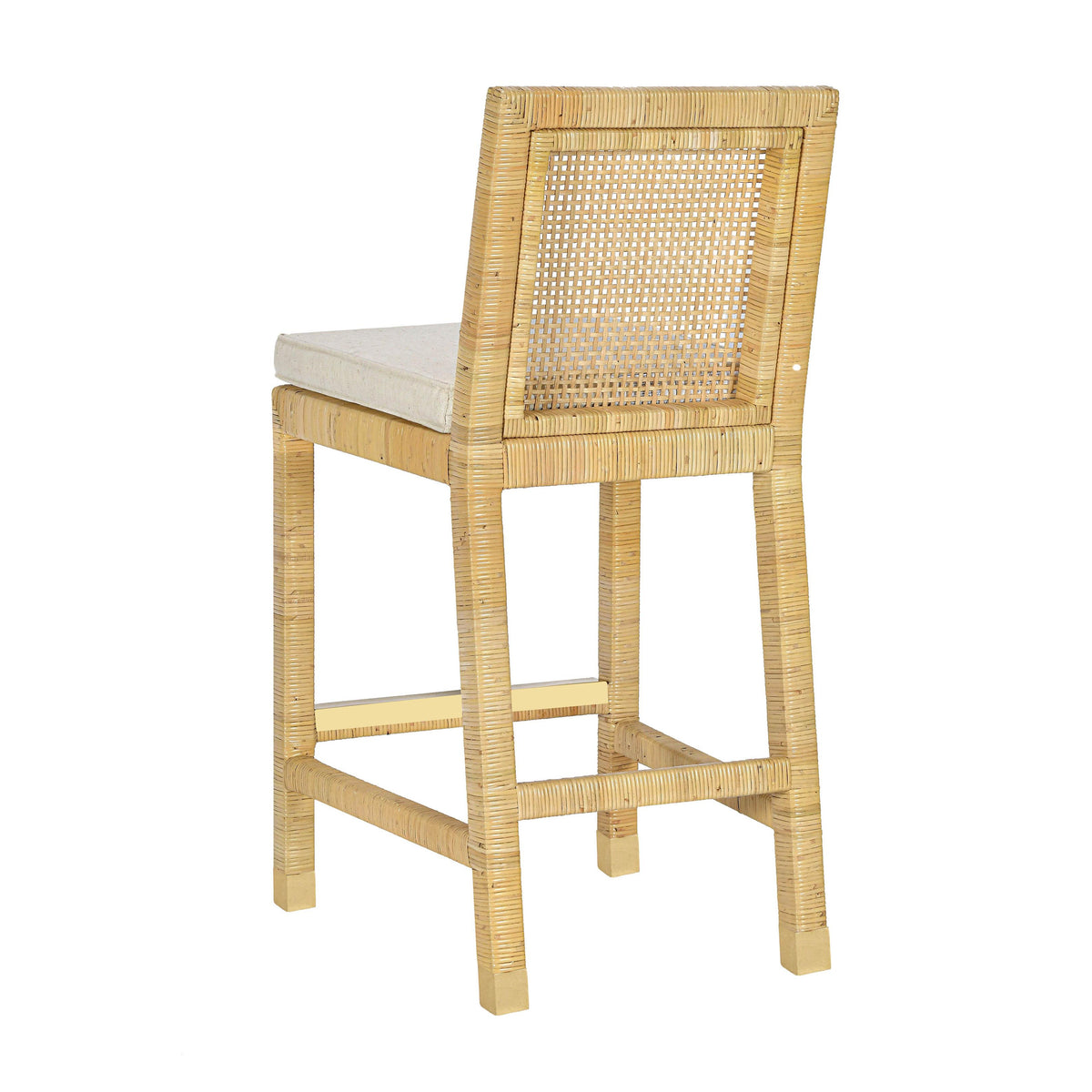 Amara Cream Contract-Grade Linen Dining Counter Stool by TOV Furniture – photo 4 of 10