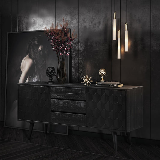 Valentina 59" Black Acacia Buffet by TOV Furniture – photo 2 of 10