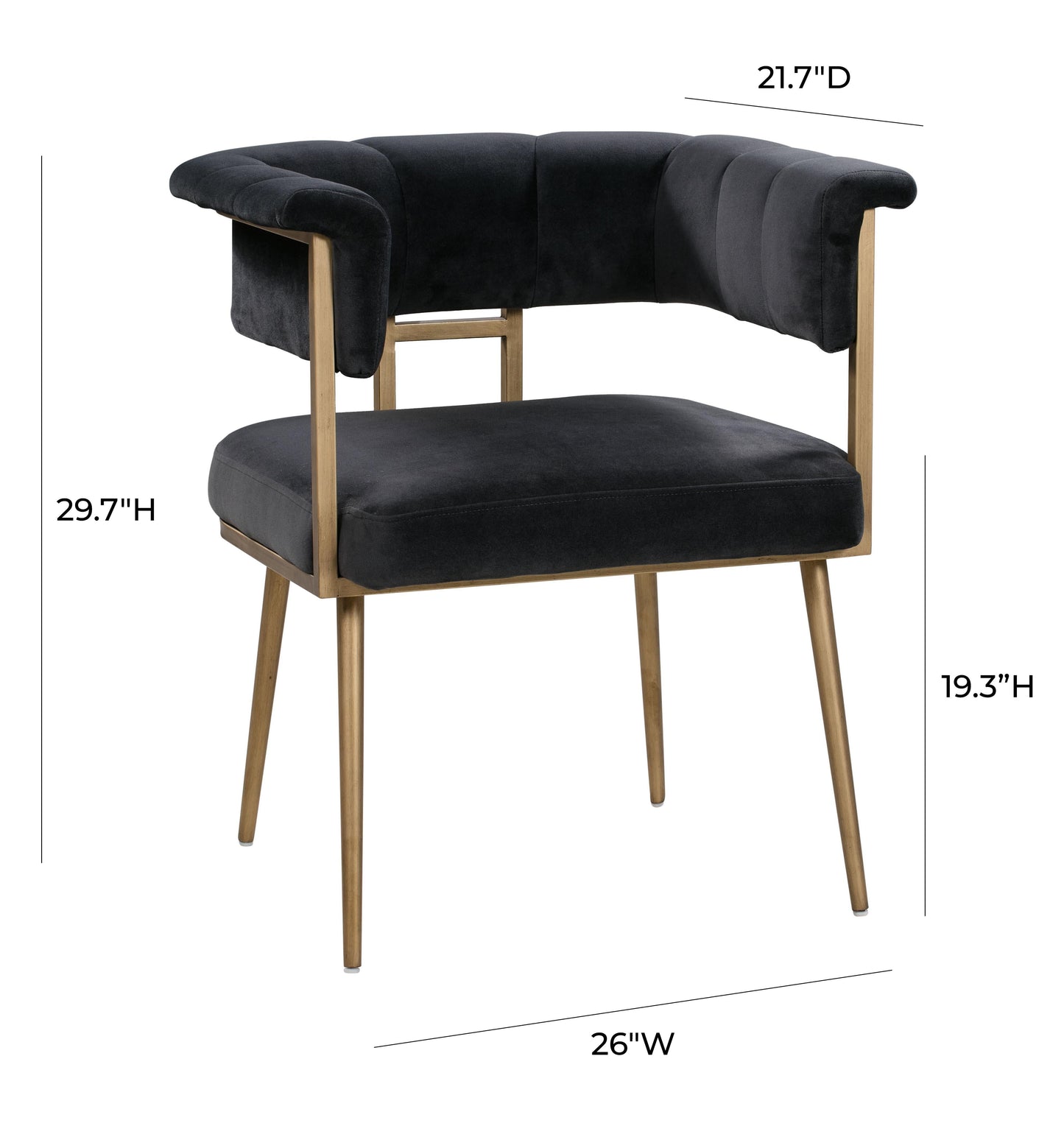 Astrid Velvet Dining Chair by TOV D44023