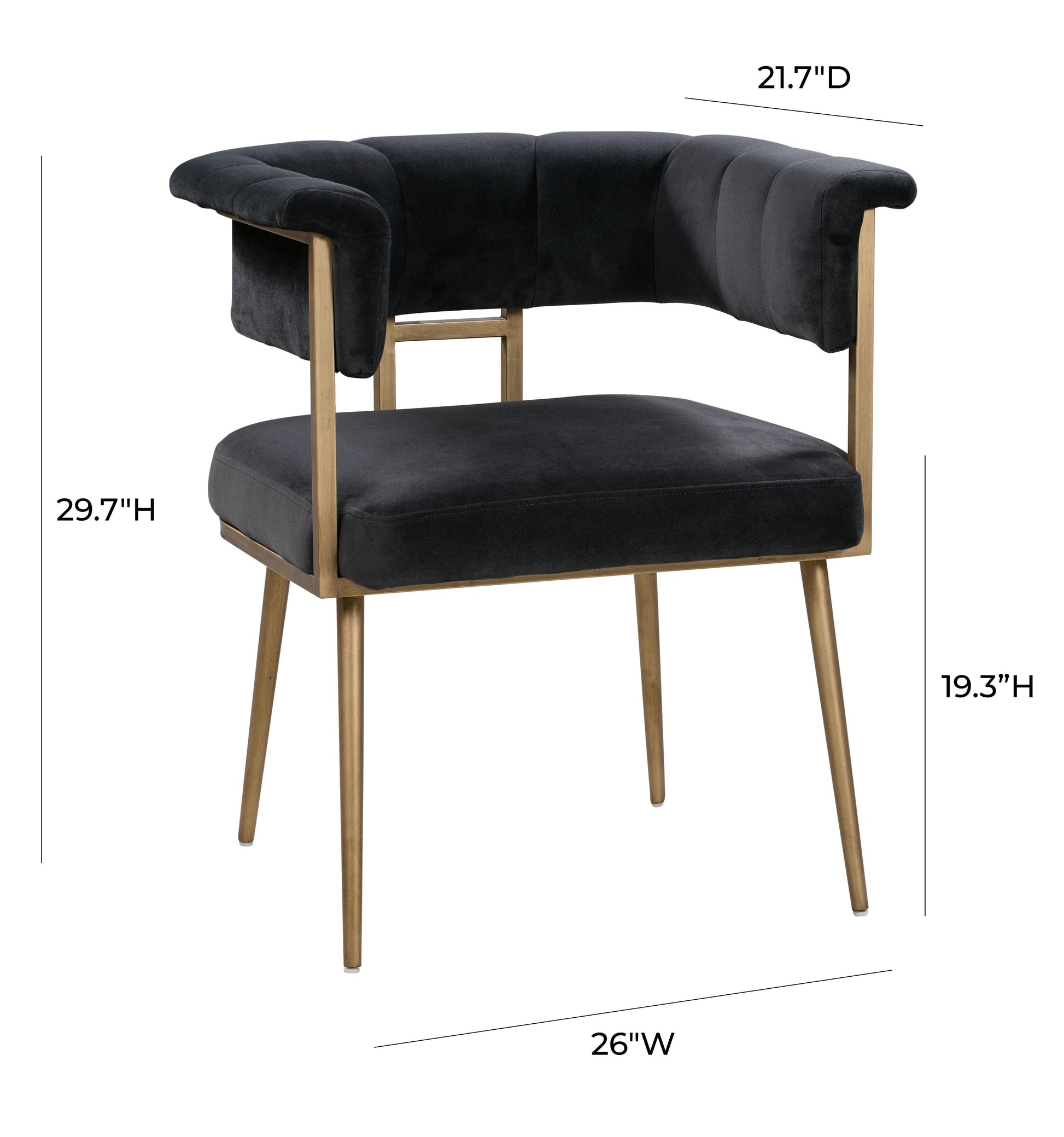 Astrid Velvet Dining Chair by TOV D44023