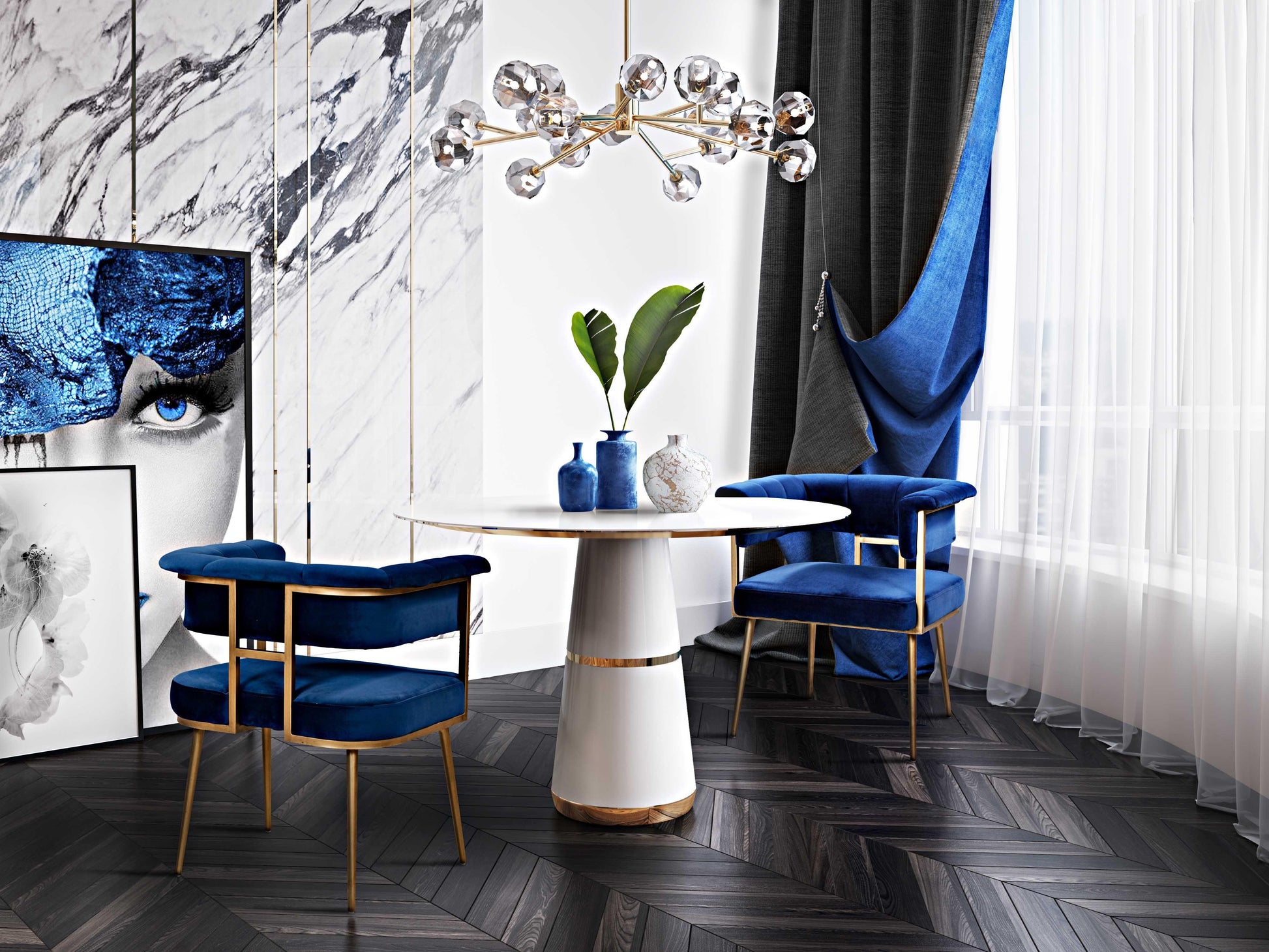 Astrid Velvet Dining Chair by TOV D44023