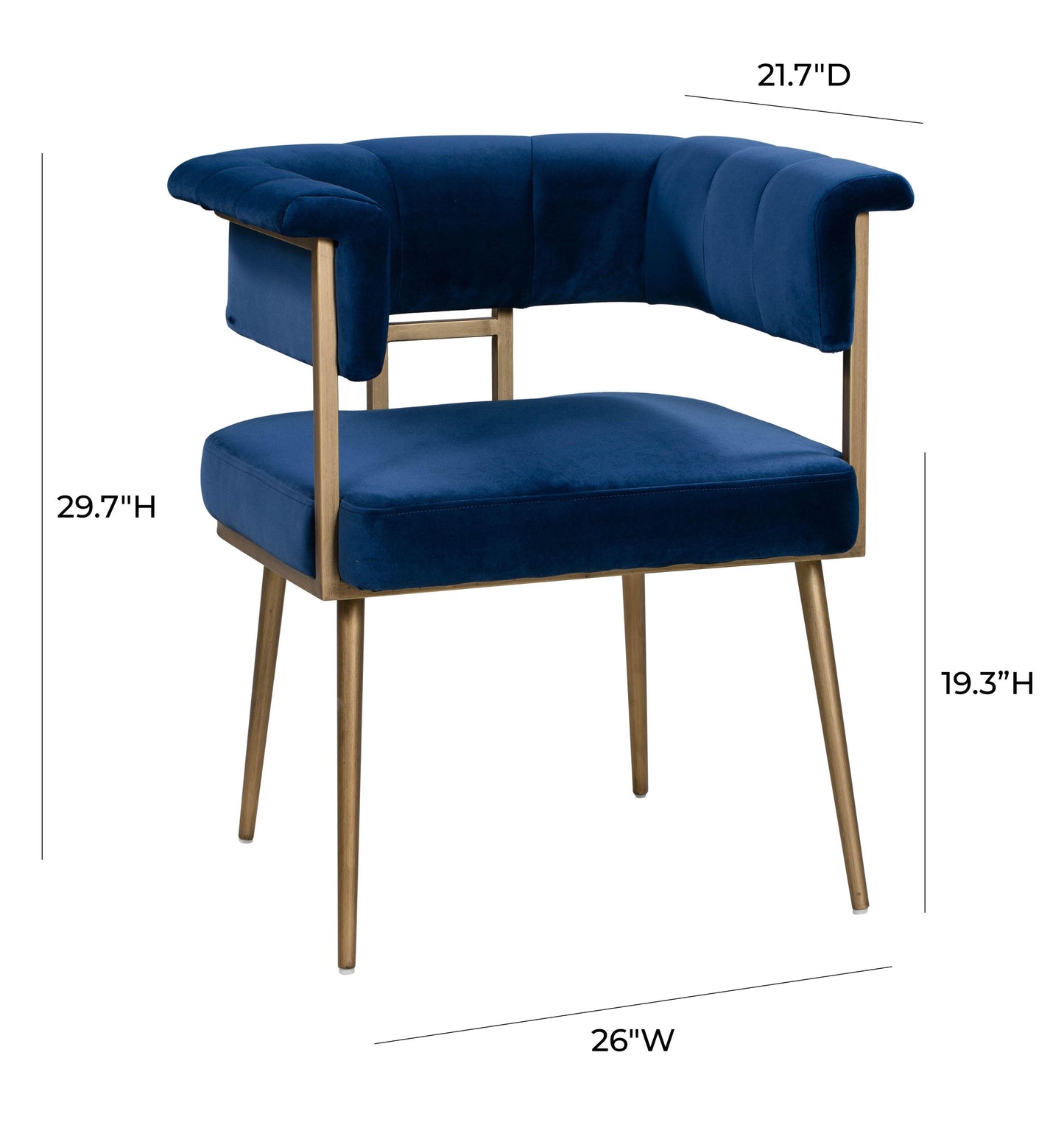 Astrid Velvet Dining Chair by TOV D44023