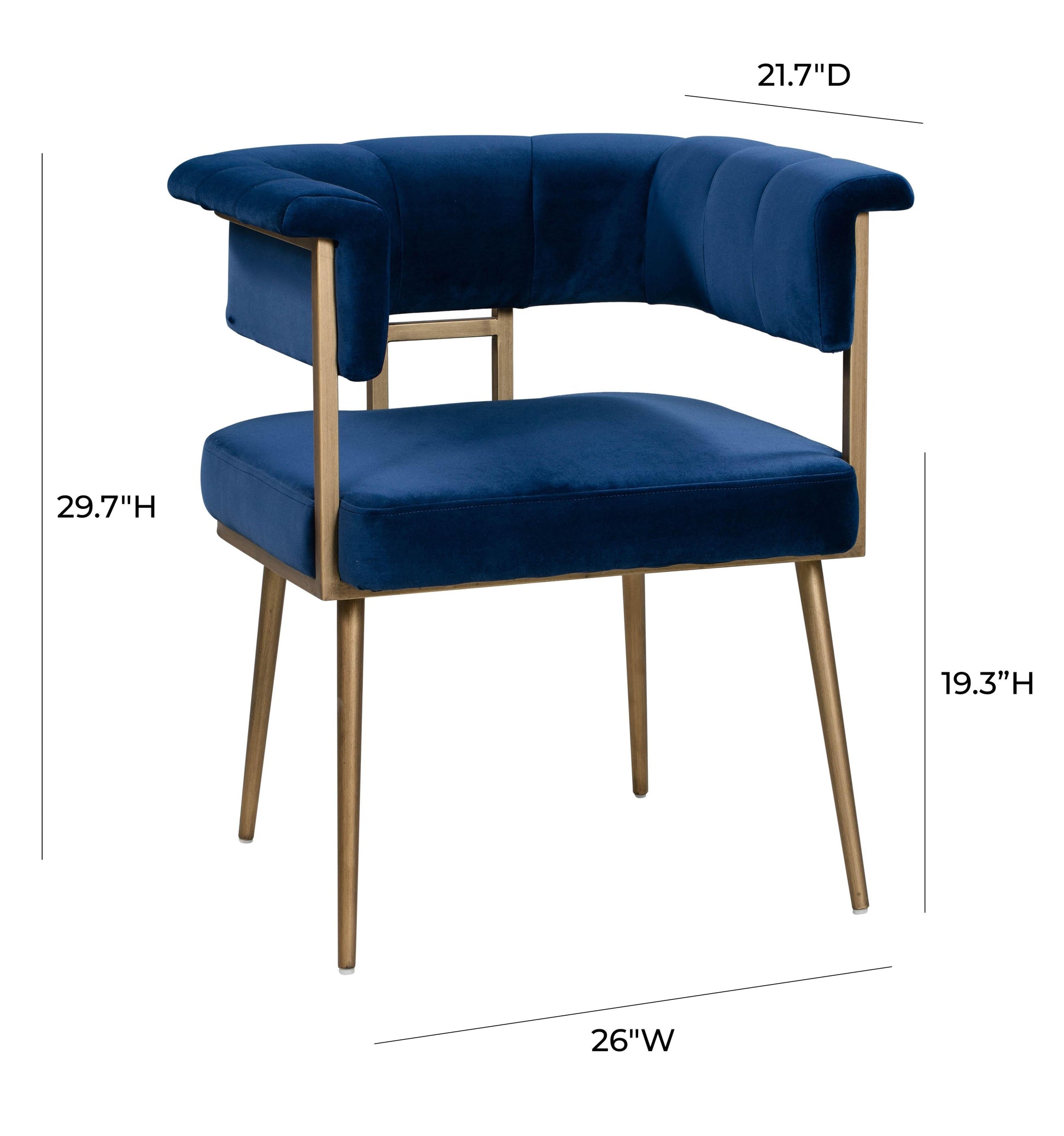 Astrid Velvet Dining Chair by TOV D44023