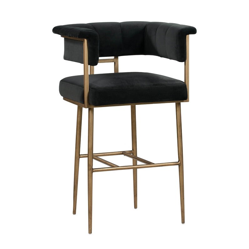 Astrid Velvet Stool by TOV D44027