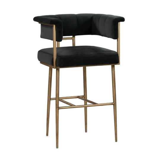 Astrid Velvet Stool by TOV D44027