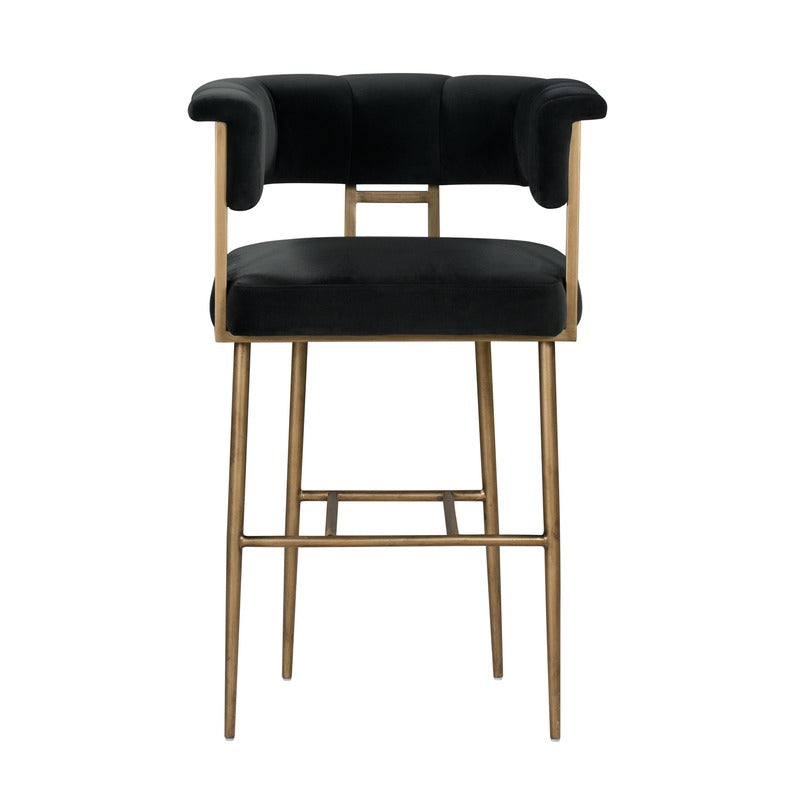 Astrid Velvet Stool by TOV D44027