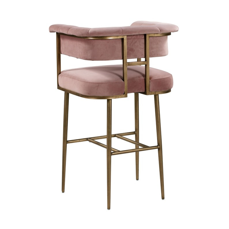 Astrid Velvet Stool by TOV D44028