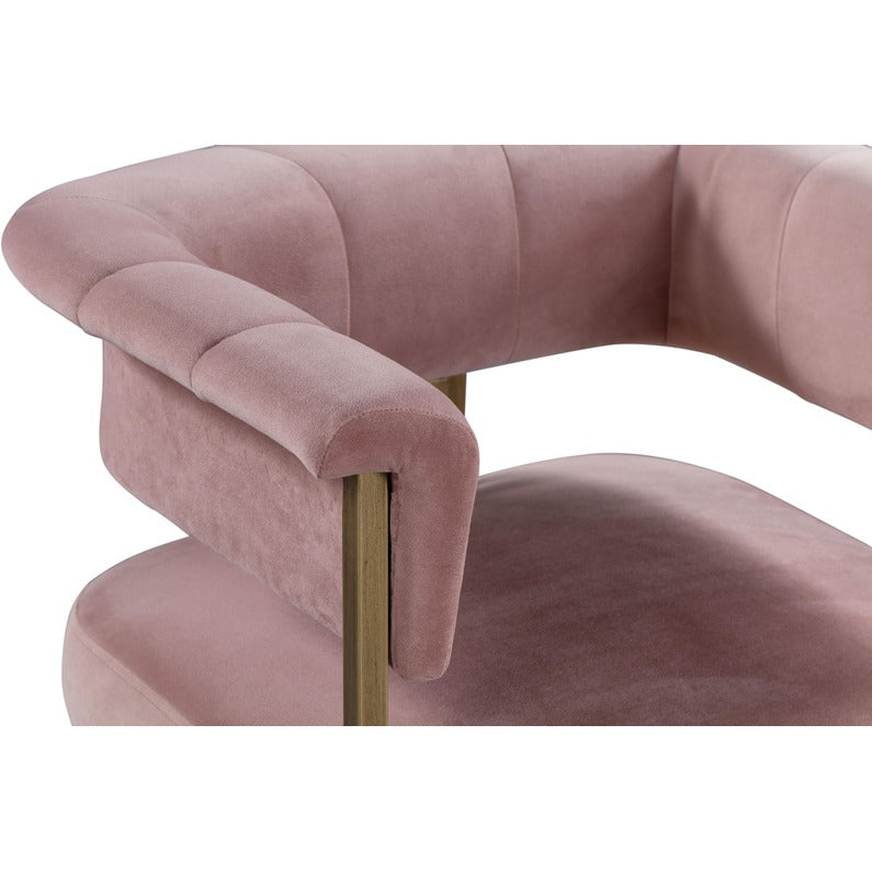 Astrid Velvet Stool by TOV D44028