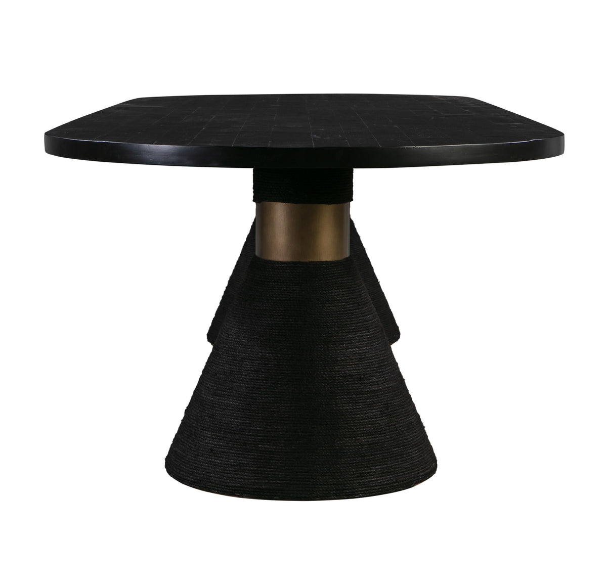 Rishi Black Rope Oval Table by TOV Furniture – photo 5 of 9