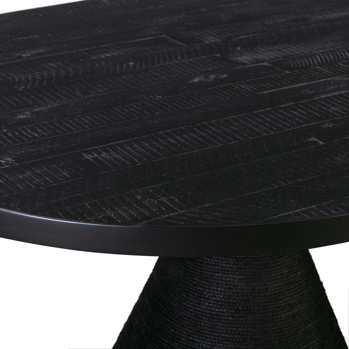 Rishi Black Rope Oval Table by TOV Furniture – photo 8 of 9